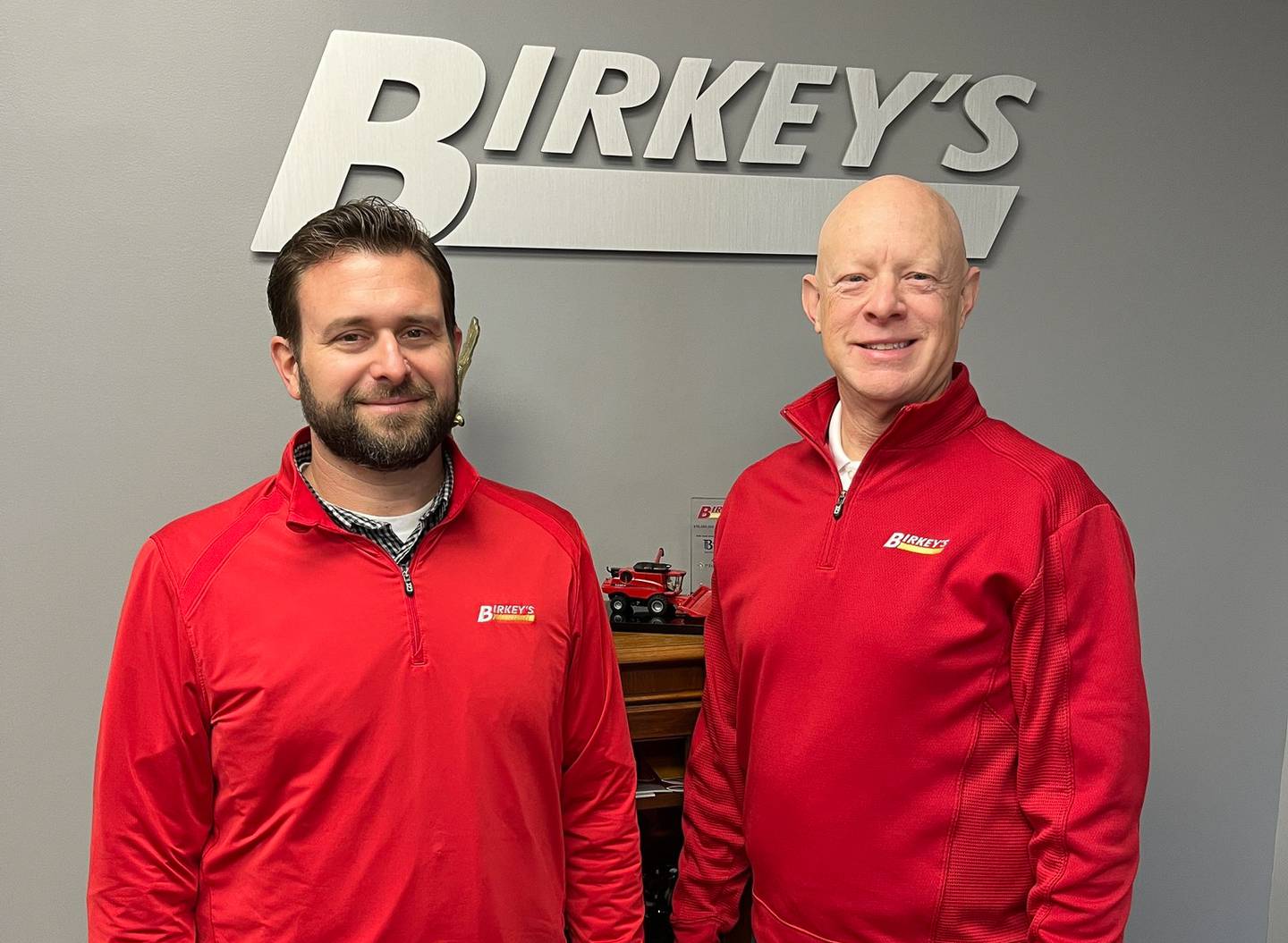 Brady Foster, left, and Mike Hedge of Birkey’s Farm Store.