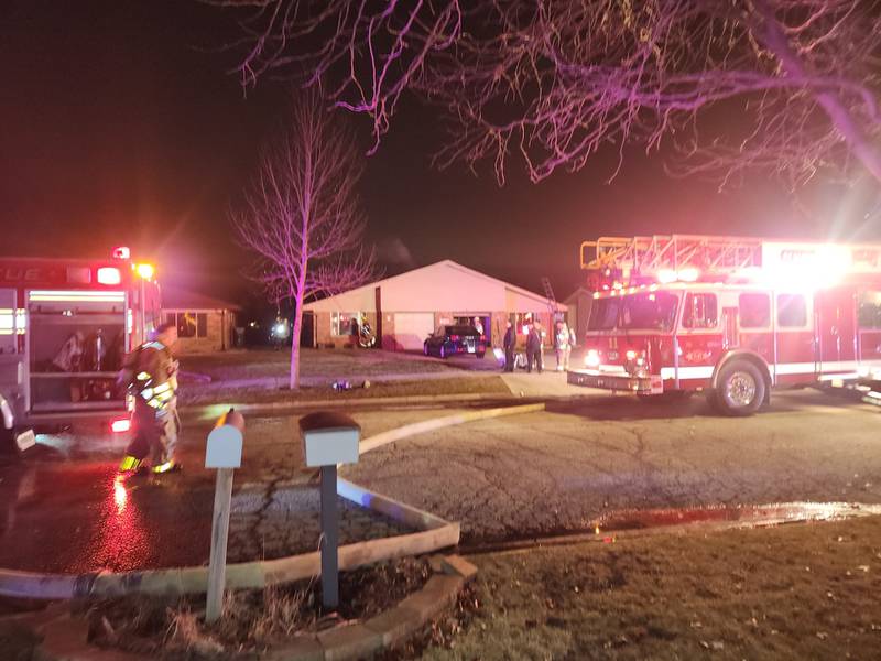 The Joliet Fire Department responded to a fire in a duplex home in the 2200 block of Beechwood on the evening of Monday, Dec. 30, 2024.