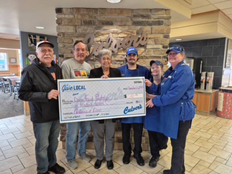 Culver's of Dixon donated $500 to the Dixon Food Pantry. The press release and check presentation are attached.