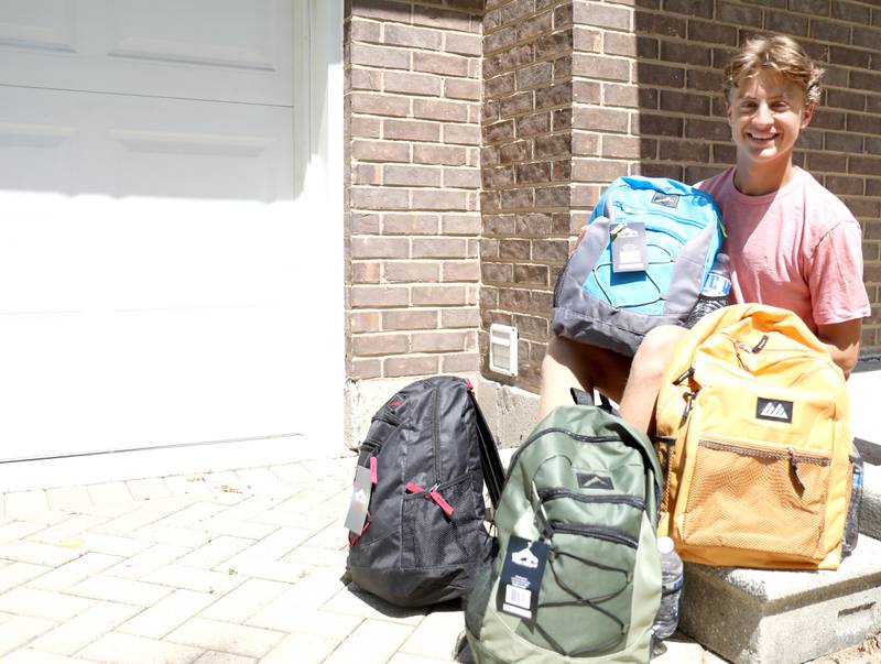 Ryan Gustis, a sophomore at Downers Grove North High School, founded the Back Pack Project, which distrubutes back packs containing essentials to the homeless, out of his family’s Woodridge home.