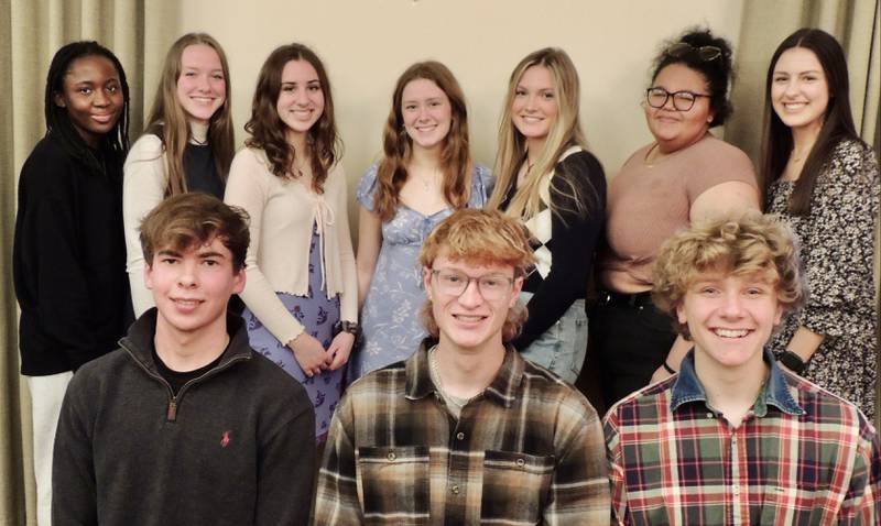Covenant Living at the Holmstad awarded scholarships to local student employees. 

Scholarship recipients from left to right, front row: Benjamin Hanson, Ryan Cedergren and Samuel Drake. Back row: Tomi Babalola, Natalie Drake, Peyton Fennel, Taylor Schoester, Maggie Connell, Kyerra Prince and Renee Forsyth. 
Not pictured, Jackson Walton.
