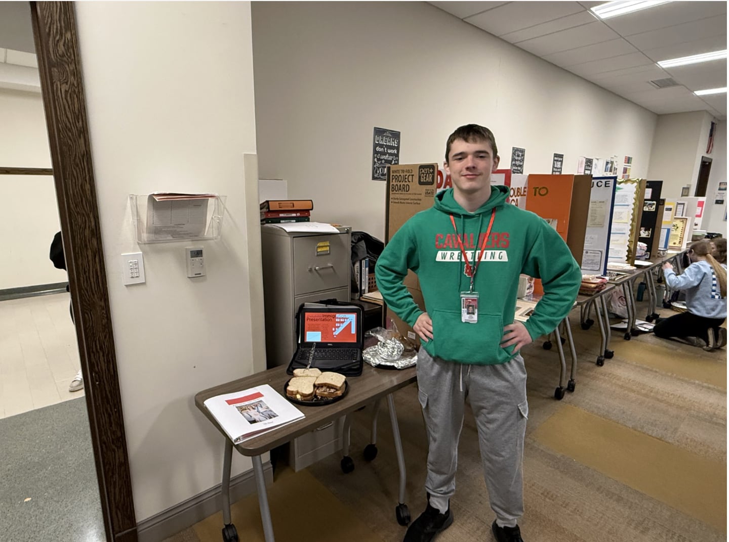 Kale-Jakobii Harden said that before this assignment, he did not know the date of when his family immigrated to the United States from Poland.