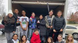 Emily G. Johns students donate food, hygiene products