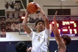 Photos: Hiawatha boys basketball hosts DePue