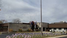 Grundy Area Vocational Center decorates lawn with 145 flags honoring local veterans
