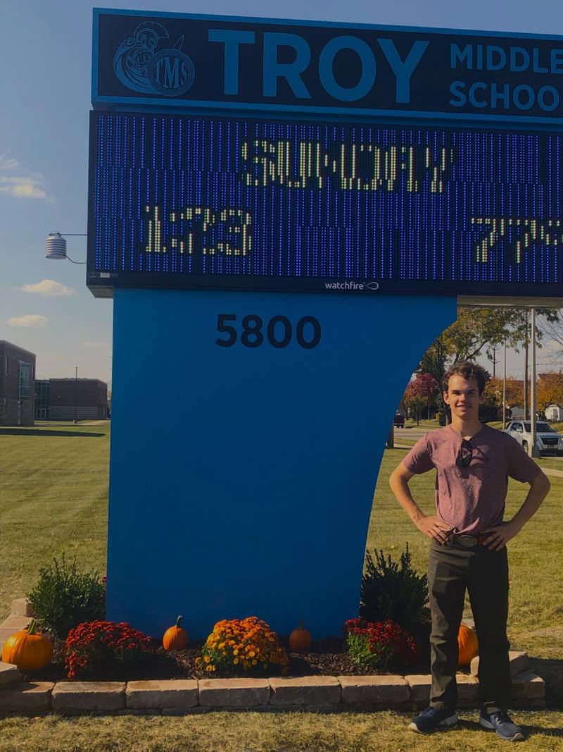 Troy Community School District 30-C alumnus and soon-to-be graduate of Minooka Community High School Trenton Marski, has been recognized by the Troy school board for earning the Eagle Scout rank from the Boy Scouts of America.