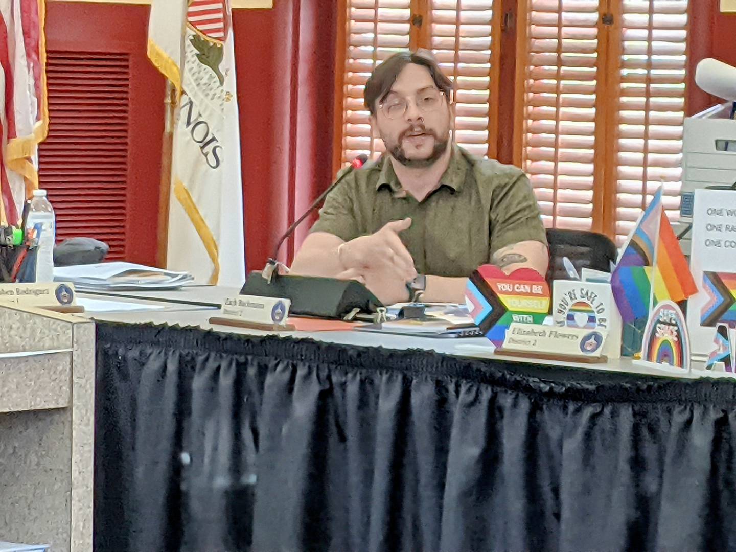 Kendall County board member Zach Bachmann, the chair of the Connect Kendall County Commission, talks about the county's broadband project at the June 3 Kendall County Board meeting.