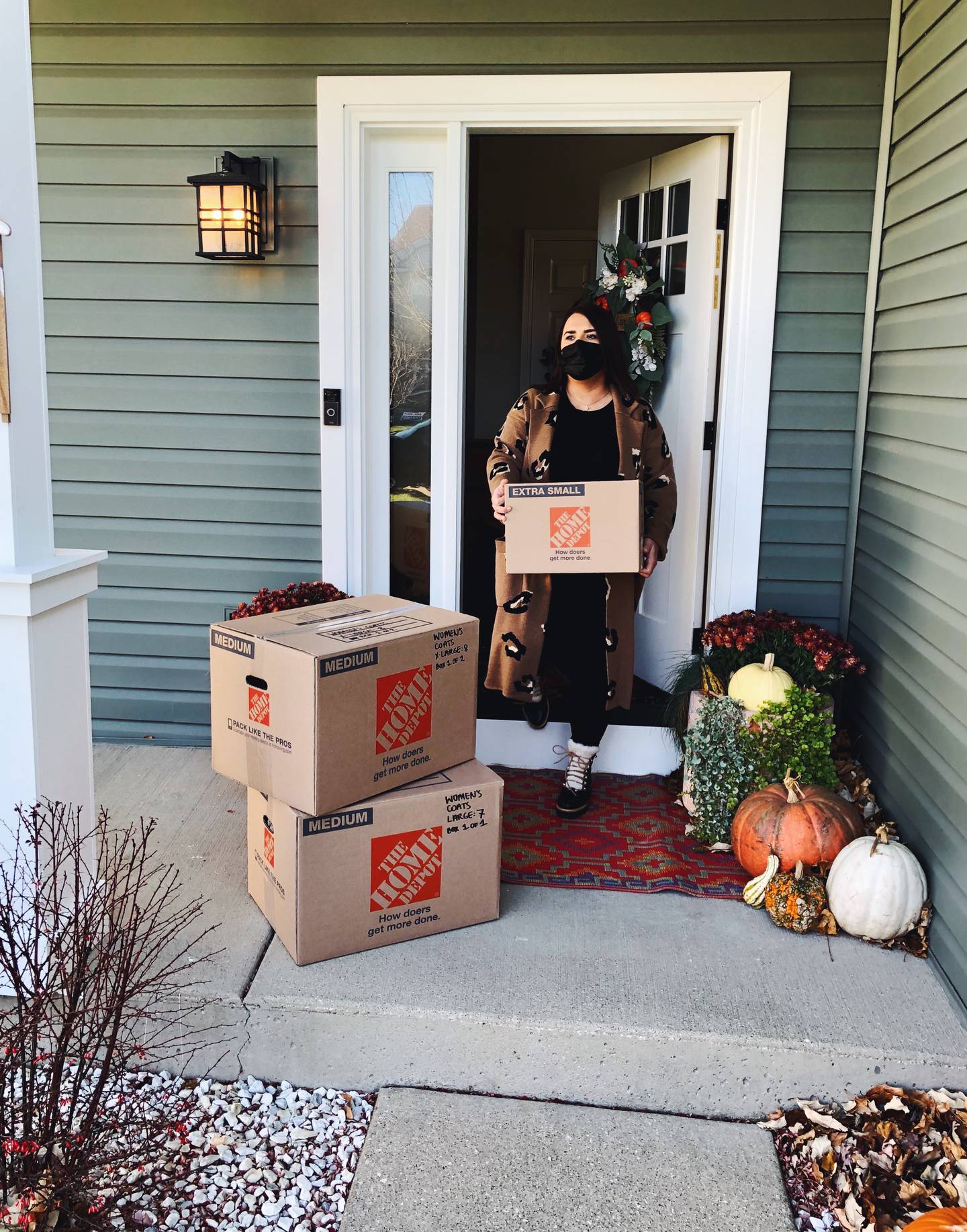 Karolina Strack of Bolingbrook held a coat drive for residents of Gateway Foundation's treatment home in Chicago.