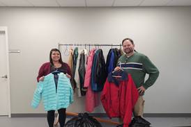 Grundy Bank collects over 450 coats and winter accessories