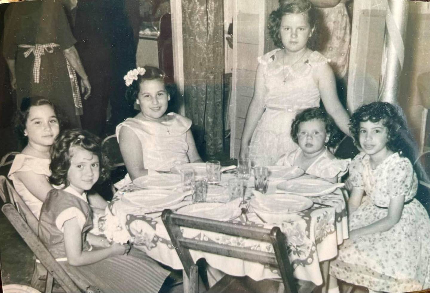 Carmel Perino (far right) of Homer Glen is seen with some of her cousins.