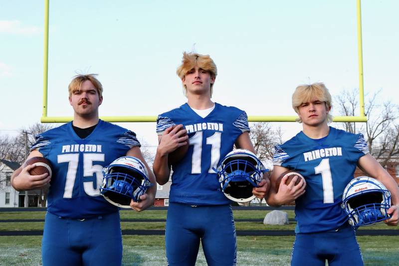 Senior Payne Miller (from left), junior Noah LaPorte and sophomore Casey Etheridge led Princeton back to the quarterfinals for the fourth straight year.