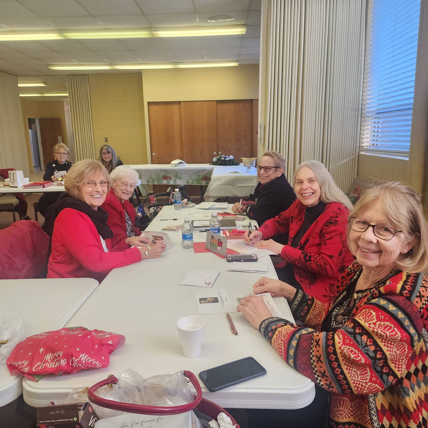 Pictured above are Sue Stutzke, Elizabeth Hauger,  Sandra Miller, Agnes Ross, Janet Wheat, Sydney Wilson, Norman Kirby, and Juanita Tarrance. Not pictured are Lois Peterson and Nancy Gartner.