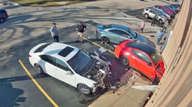 Driver who crashed car into Harvard business gets 5 weekends in jail