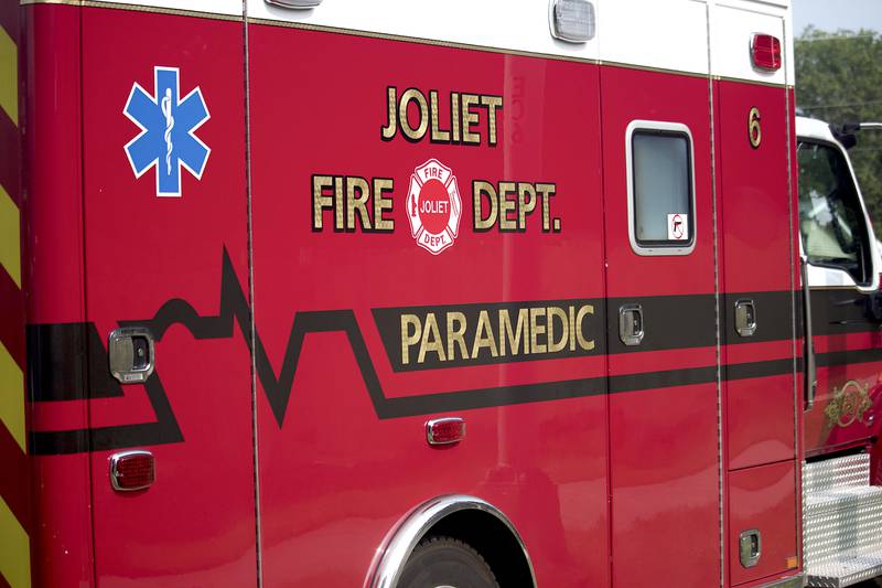 A Joliet Fire Department ambulance seen on Tuesday, June 10, 2025, in Joliet.