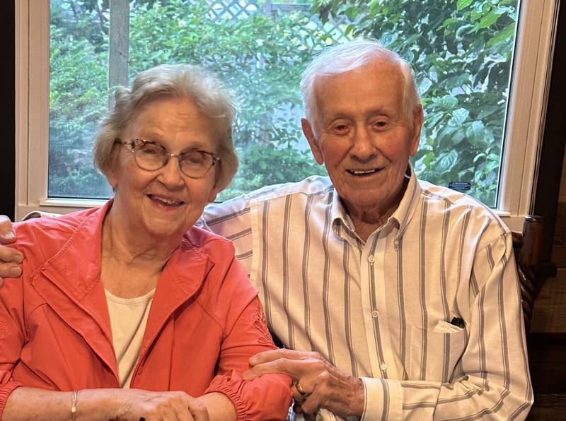 Evelyn and Roger Danielson are celebrating their 75th wedding anniversary.