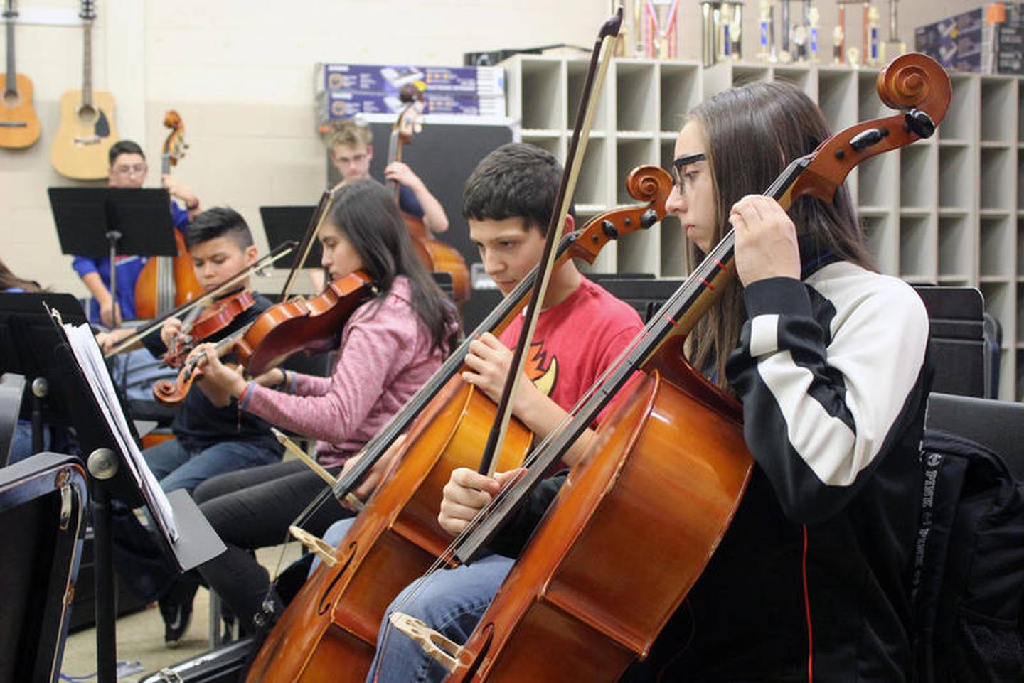 "I'd been in California for 22 years. No one has orchestra anymore," Rouse said. "A few had band. A few had choirs. Music had been cut from the educational scene for so long, that when I was looking at the profile for of this district and saw how robust the music program was – just the notion it had an orchestra – I had to check it out."

Rouse said now that she's here, she wants to support the program, which she said is over 100 years old.

"I go to every concert I can if the students are doing it," Rouse said. "That can be a challenge. Sometimes there are two concerts in one night, so I start at one and end at the other."