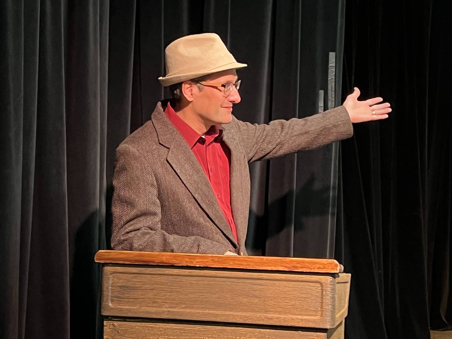 Michael Carlson, director of music at Salem Lutheran Church in Sycamore, rehearses on Dec. 1, 2022.