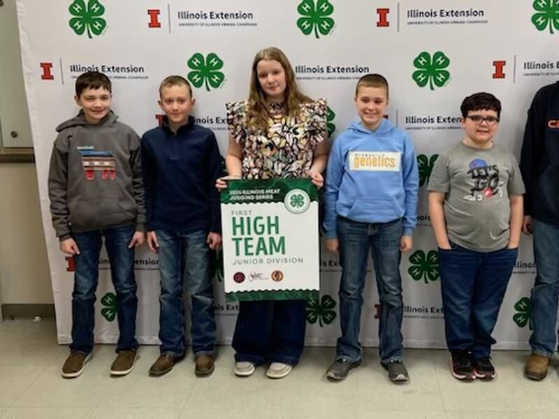 Marshall-Putnam 4-H Meat Judging Team wins state contest