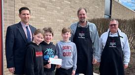 Oglesby Knights of Columbus donates $1,500 to Holy Family School