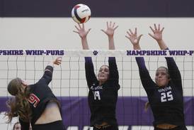 Photos: Hampshire vs. Mundelein, Hampshire Sectional semifinal volleyball