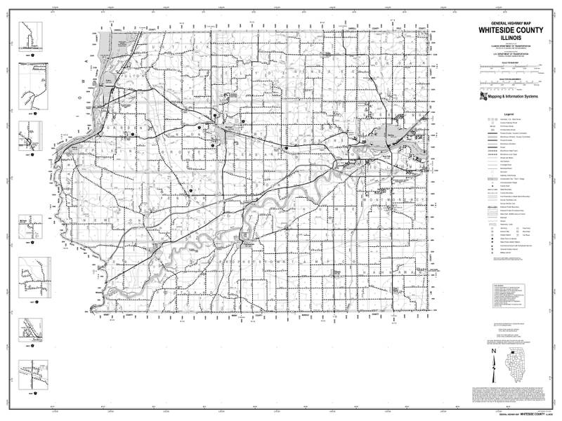 Whiteside County map.