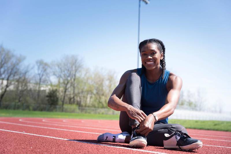 Tori Franklin, who rewrote the triple jump records in high school at Downers Grove South, in college at Michigan State and nationally, will represent the United States later this month at the Olympic Games in Tokyo.