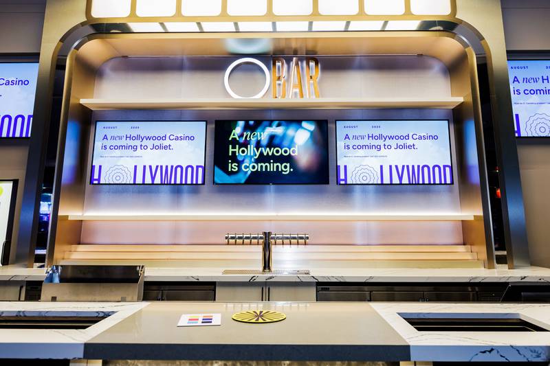 O Bar is among the spaces seen during during a “first-look” tour of the new Hollywood Casino Joliet, located at 1401 Gateway Blvd., Joliet, on July 11, 2025.