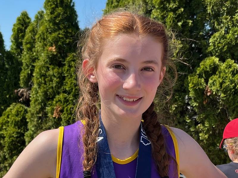 Junior high track Ohio’s Jillian Anderson is IESA state runnerup