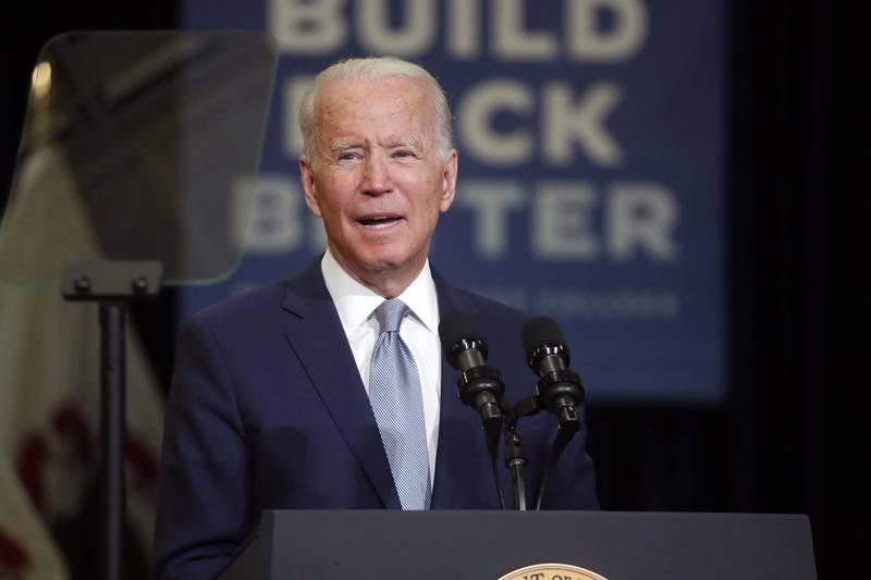 President Joe Biden speaks at McHenry County College Wednesday, July 7, 2021, in Crystal Lake.