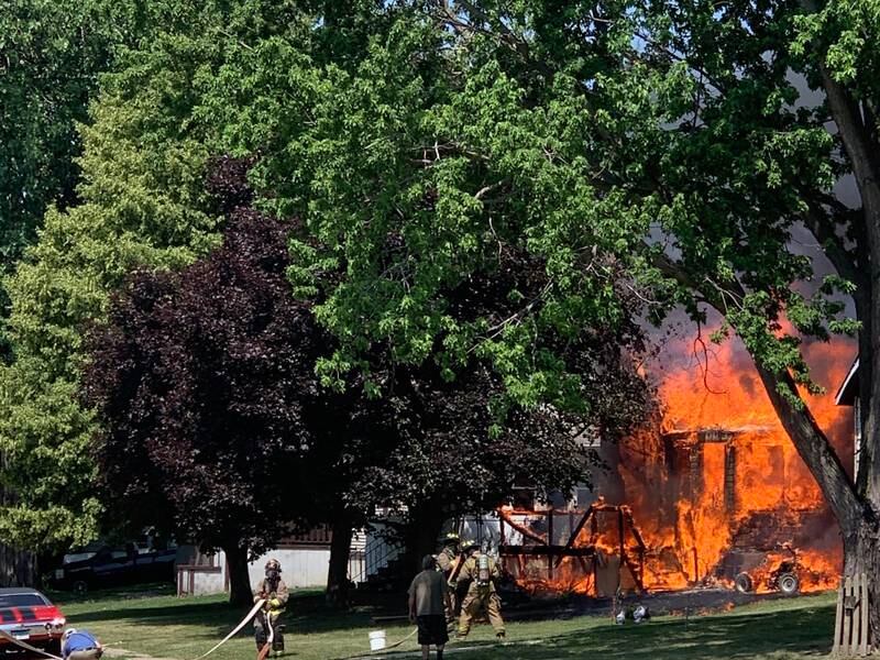 Spring Valley homes involved in fire