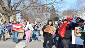 More high school students across McHenry County walk out of class to protest ICE 