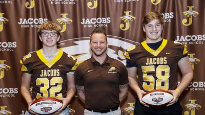 Two Jacobs athletes honored by Chicago Bears for their community work