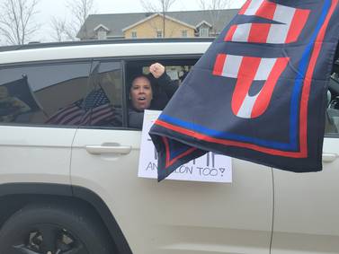 Protesting the protestors: Counter-protesters at Hands Off! rally condemn their treatment