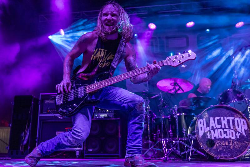 Guitarist Catt Murtis performs with his band Blacktop Mojo during the opening night of Streatorfest on Thursday, August 1, 2024.