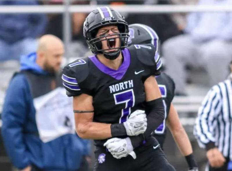 Senior linebacker Cael Brezina, who committed to Iowa State, will be one of the leaders of a stout Downers Grove North defense.