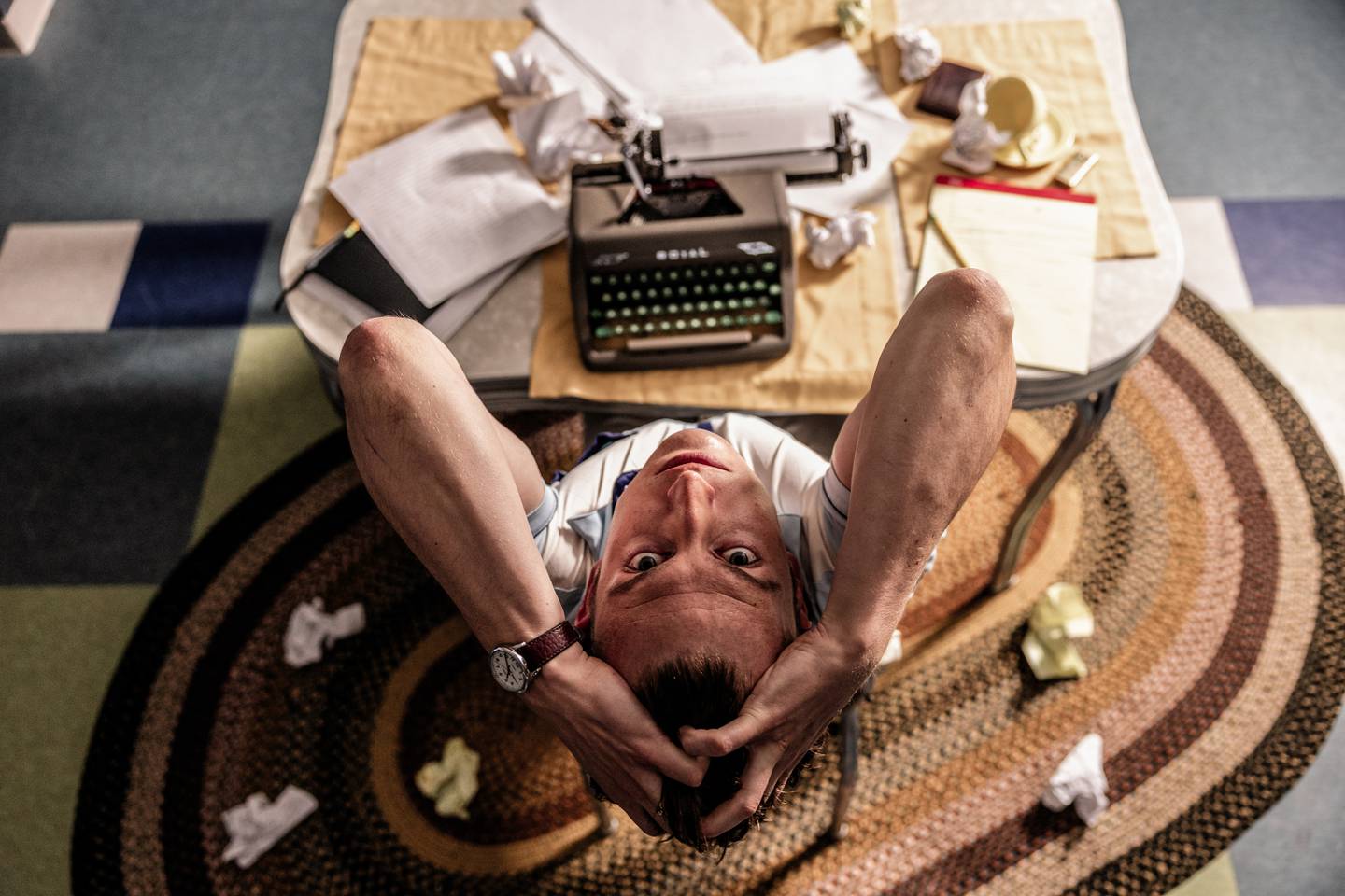 Jack Ball plays Austin, a screenwriter trying to finish his script for the Hollywood producer ready to buy it, in Sam Shepard’s American classic True West. One problem: Austin’s estranged brother, Lee, a thief living off the grid in the desert, just popped in for a visit. Artistic Director Jim Corti directs this hot start to Paramount Theatre’s fourth BOLD Series, July 16- August 31 in Paramount’s Copley Theatre, 8 E. Galena Blvd. in downtown Aurora. Tickets: ParamountAurora.com or (630) 896-6666. Credit: Jennifer Heim Photography 2025
