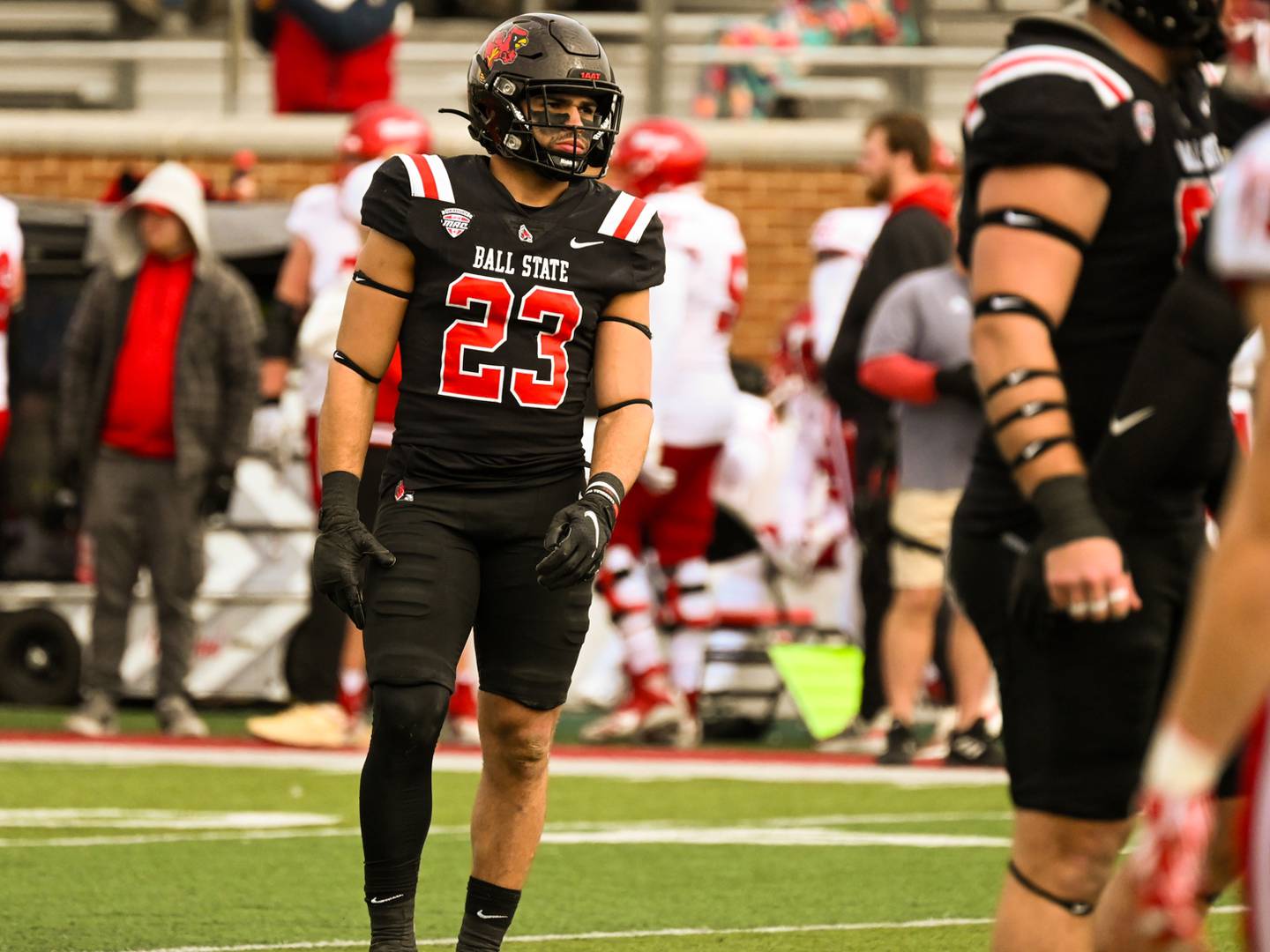 Jacobs graduate Loren Strickland at Ball State last season.