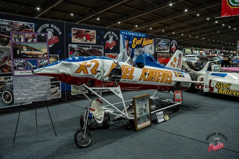 The X2 Skycycle Rocket is among Evel Knievel's vehicles on display at Volo Museum.