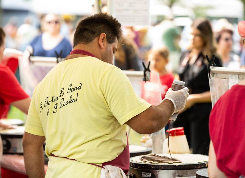 Martin Cingle of Lake County during the Voyage en France Fest at Cantigny in Wheaton on Sunday, July 16, 2023.