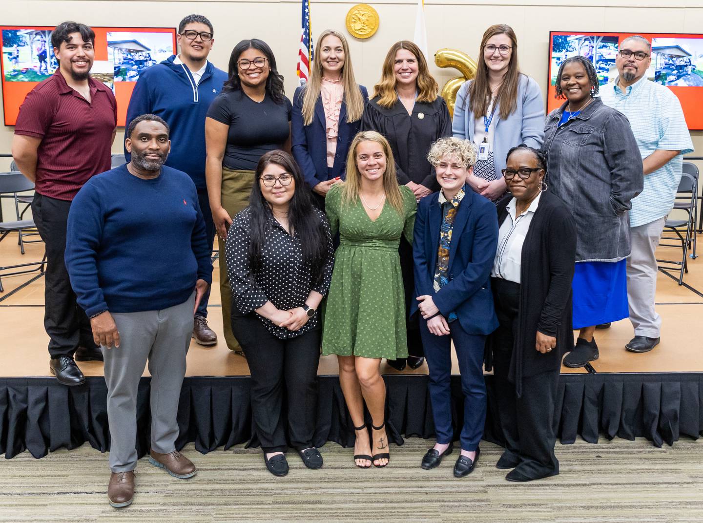 The Kane County Drug Rehabilitation Court support team at the 26th graduation Wednesday, April 29, 2026, at the Kane County Branch Court in St. Charles.