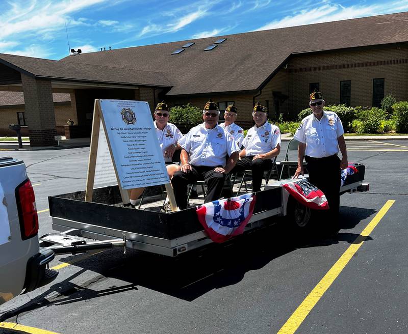 St. Juvin Post 1336 members prepare to be the lead unit in the 72nd Carbon Hill Homecoming parade.