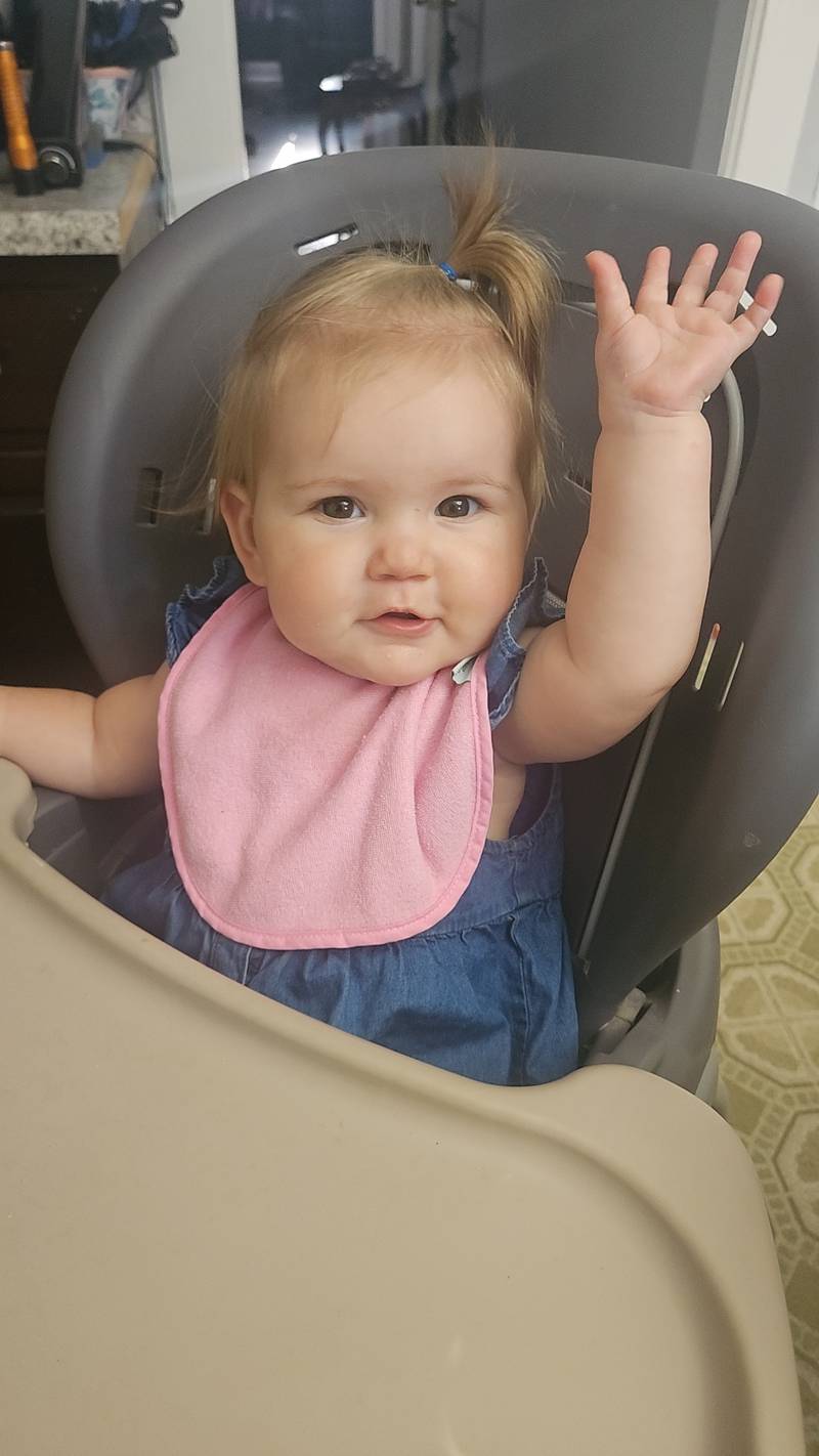 Entry No. 8 in the contest is Hadley Mecum, 11 month old daughter of Shane Mecum and Chelsea Mecum of Princeton.