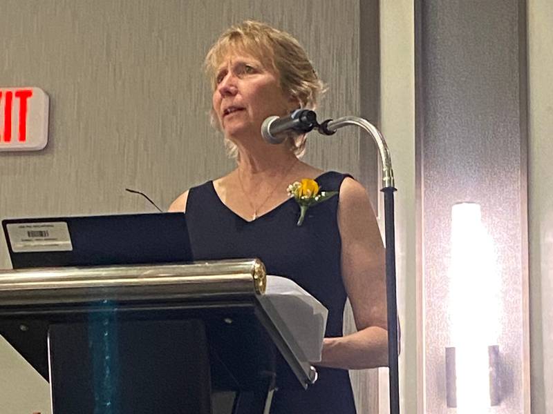 Jill Kuhns, a physical education teacher at Husmann Elementary School in Crystal Lake, was named this year’s McHenry County Educator of the Year at the inaugural Educator of the Year Awards on Saturday May 7, 2022, at the Holiday Inn Crystal Lake.