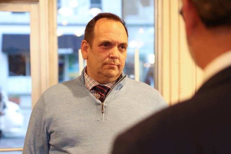 Will County Judge Daniel Rippy attends the GOP event at Its Amazing in Joliet on Monday.