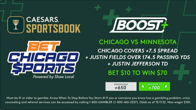 Bet Chicago Sports Bears-Vikings boost