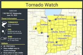 Tornado watch for Grundy, Will and Kankakee counties