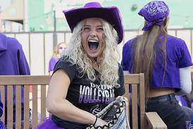 Go Purple: Dixon’s homecoming parade showcases school spirit