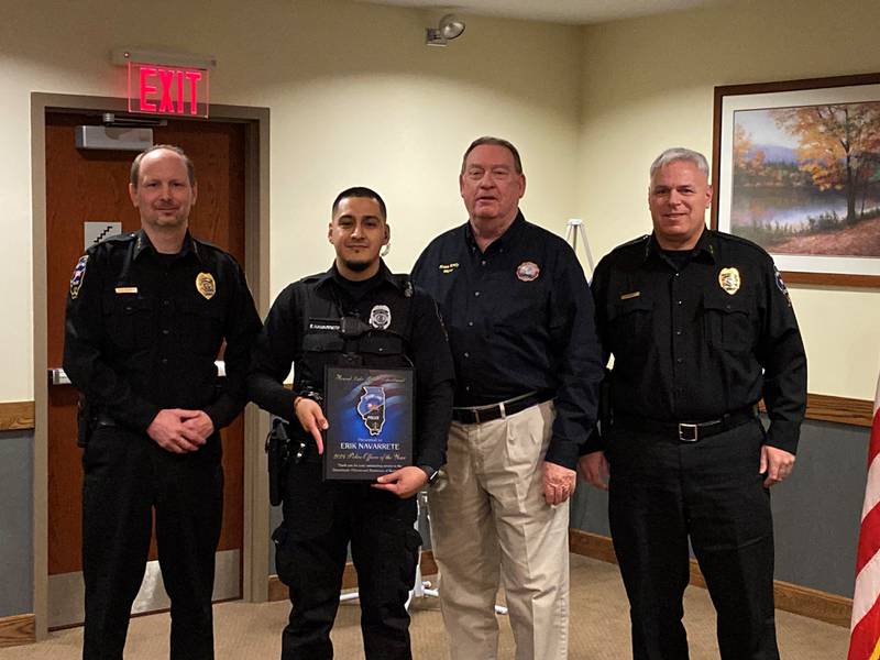 Officer Erik Navarrete has been named the Round Lake Police Department’s officer of the year for 2024.