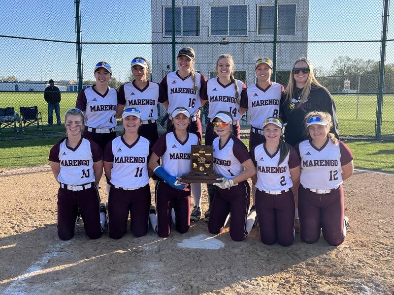 Marengo defeated Johnsburg 11-8 Wednesday to clinch a share of the Kishwaukee River Conference championship.