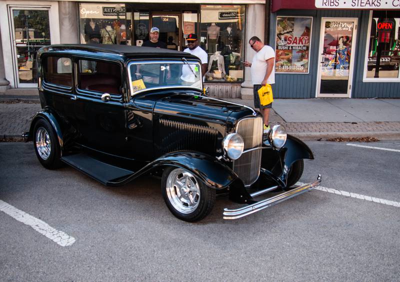 A Ford Model-A at the Morris Cruise Night on Saturday.